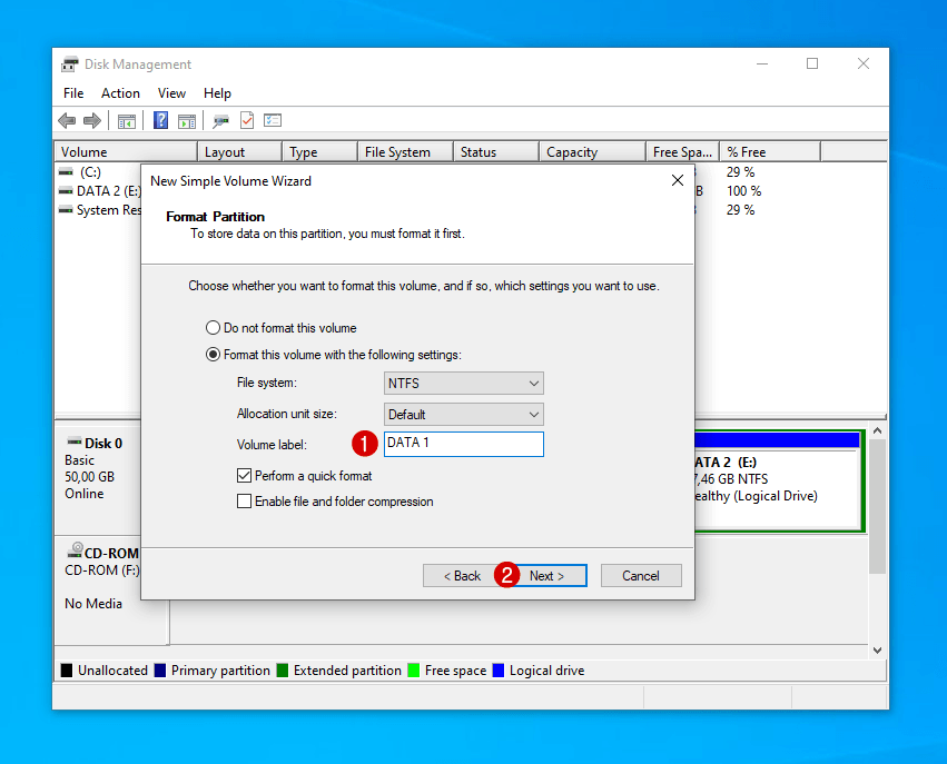 Menambahkan Kapasitas Partisi C di Windows 15