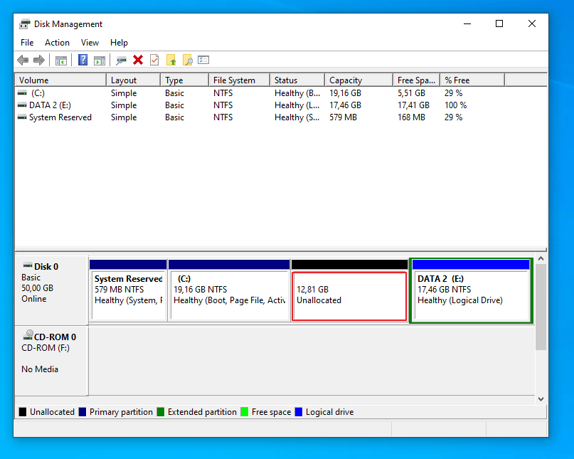 Menambahkan Kapasitas Partisi C di Windows 5