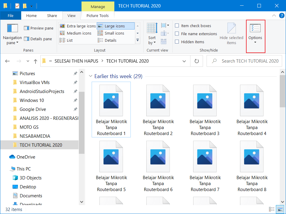 Menampilkan Gambar di Windows Explorer 2