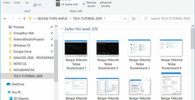 Cara Menampilkan Gambar Thumbnail di Windows Explorer yang Tidak Muncul