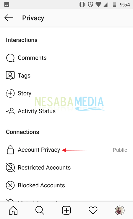 Mengunci Instagram Menjadi Private 6