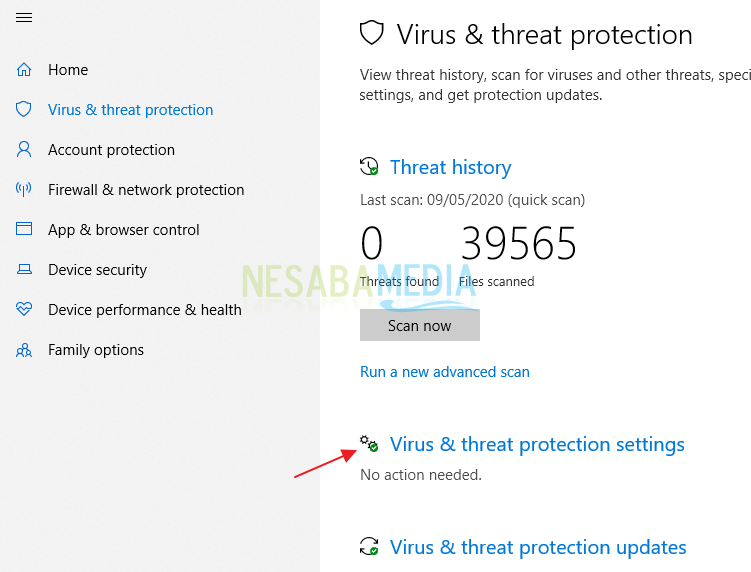 Windows Defender Antivirus Found Threats