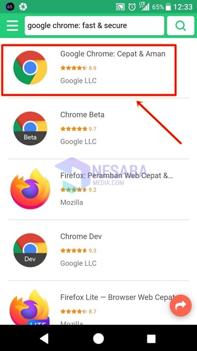 cara memperbarui browser bawaan android