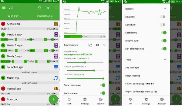 Aplikasi Downloader Android - Advanced download manager