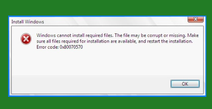 Cara Mengatasi Windows Cannot Install Required Files