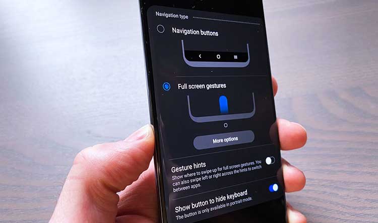 Fitur Full Gestures Galaxy S20