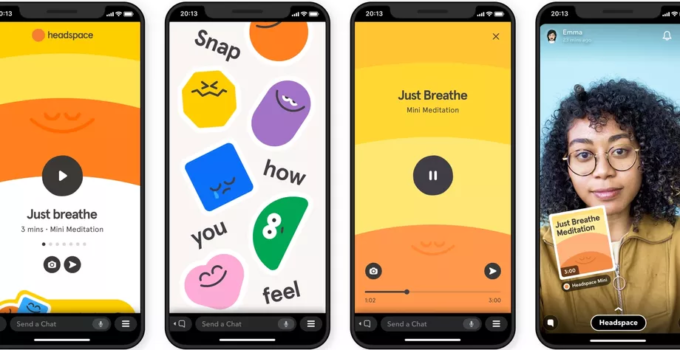 Snapchat Luncurkan Aplikasi Minis Meditasi dari Headspace