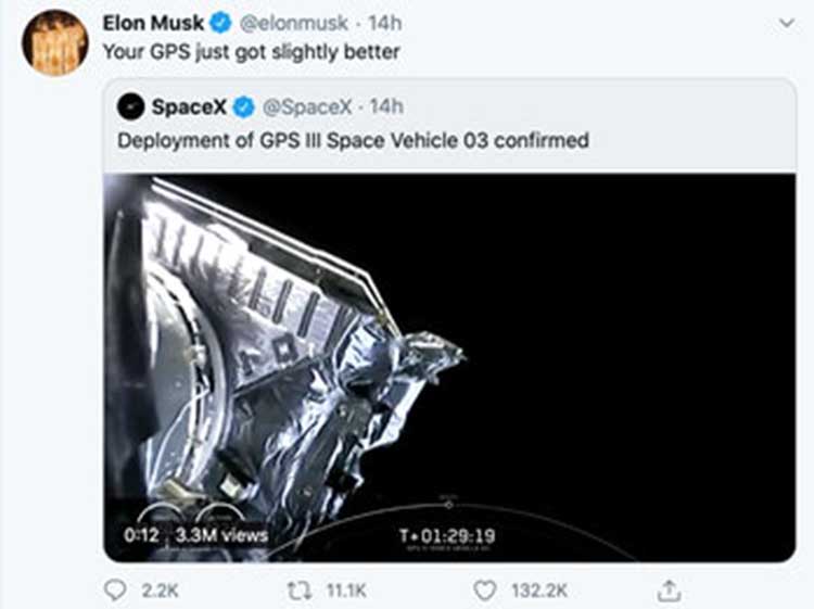 Unggahan Twit Elon Musk