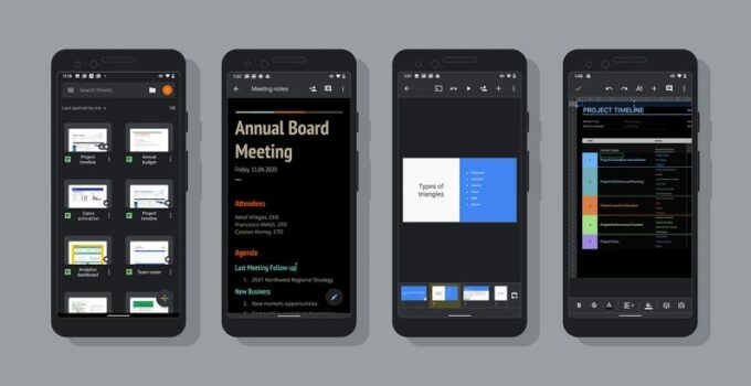 Google Luncurkan Dark Mode Documents, Sheets, dan Slides di Android