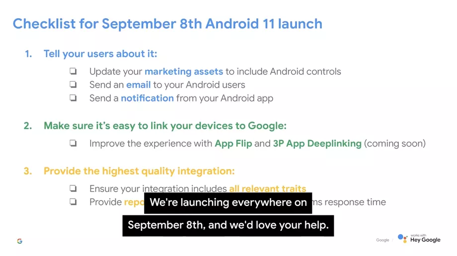 Launching Android 11 to public according to Google