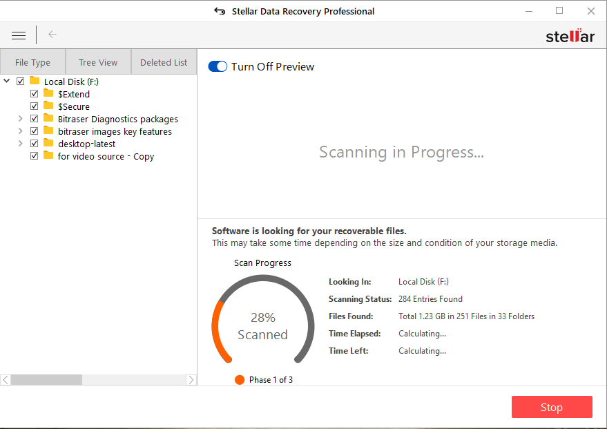 Stellar Data Recovery