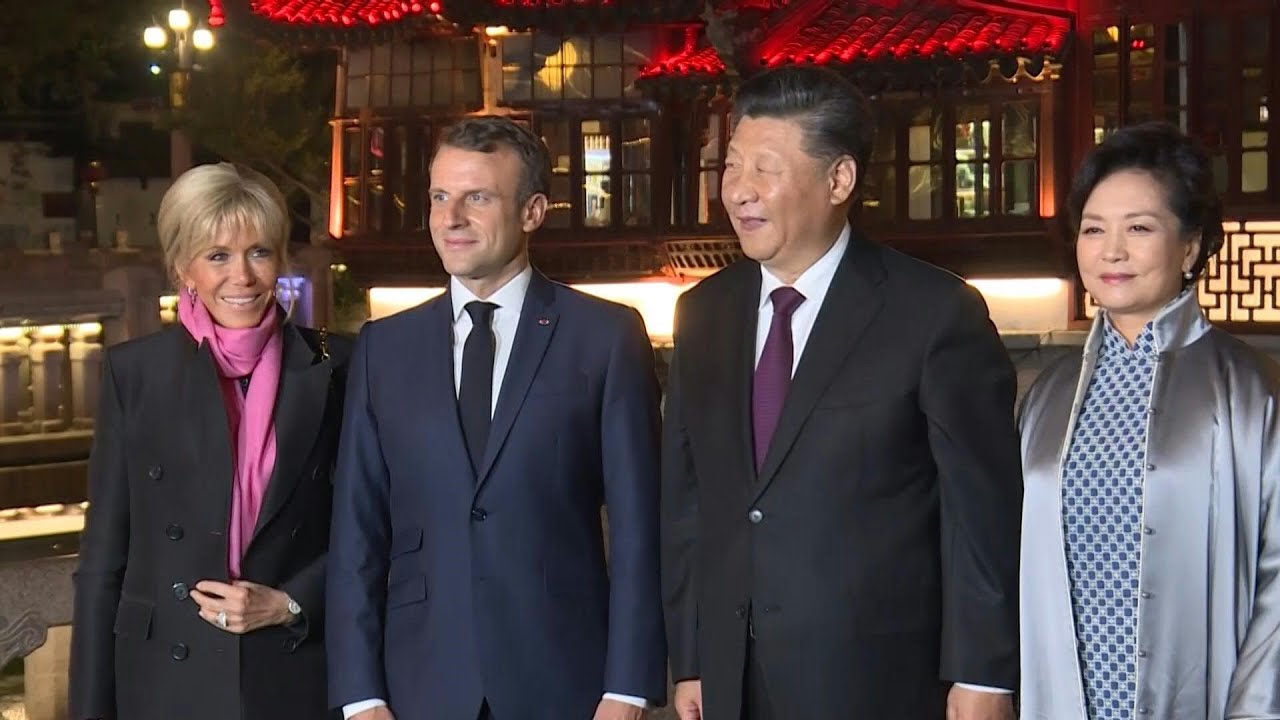 Emmanuel Macron President of France and Xi Jinping President of China - Huawei di Prancis