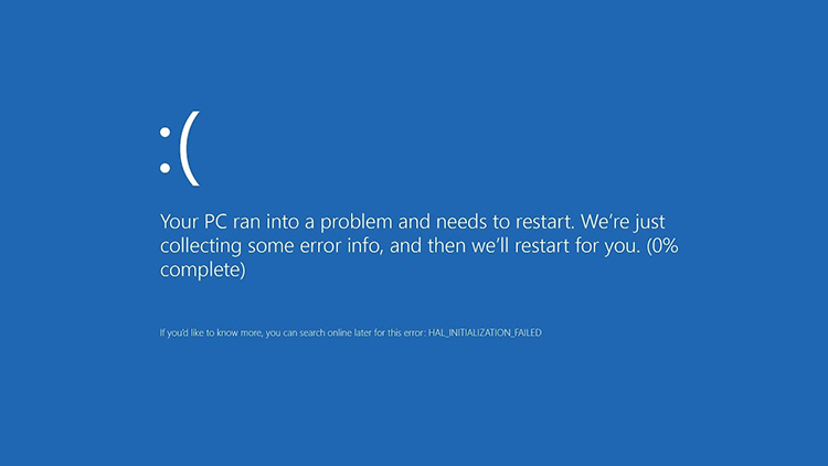 Blue Screen of Death Windows 10 - BSOD Lenovo