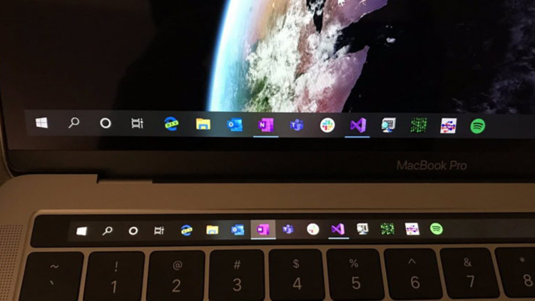 MacBook Touch Bar di Windows 10