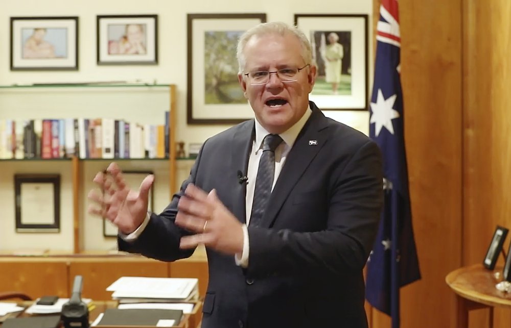 Perdana Menteri atau Prime Minister of Australia Scott Morrison tentang video bunuh diri di TikTok