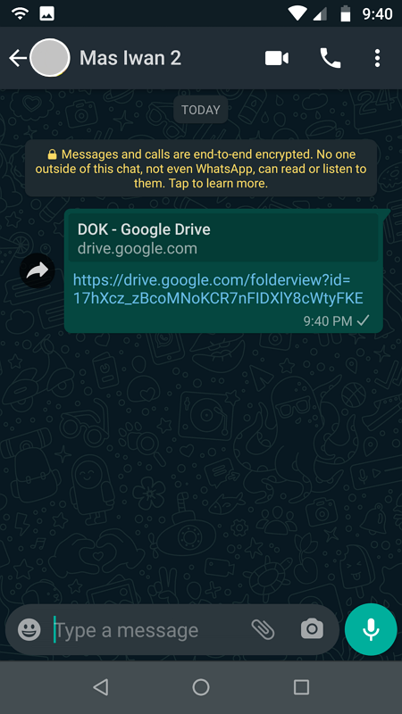 Share File Di Google Drive Android 5