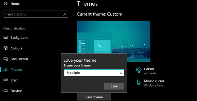 Tema Custom Windows 10