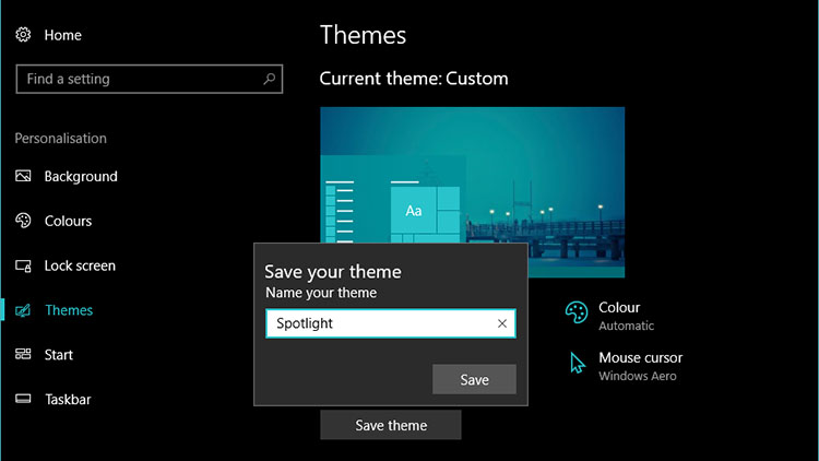 Tema Custom Windows 10