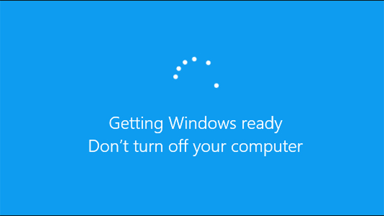 Pembaruan Windows 10 Update Screen