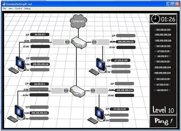 Aplikasi Simulasi Jaringan Internet