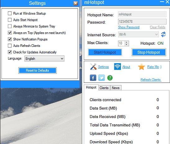 Aplikasi Hotspot di PC / Laptop Windows