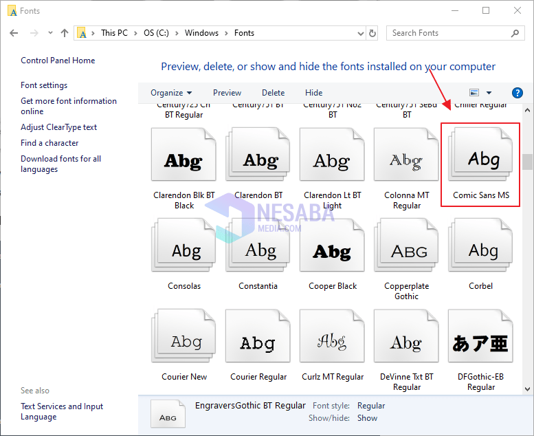 Cara Mengganti Font di Windows 10