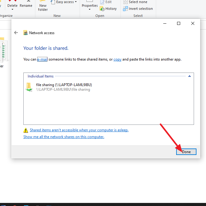 sharing file di windows 10