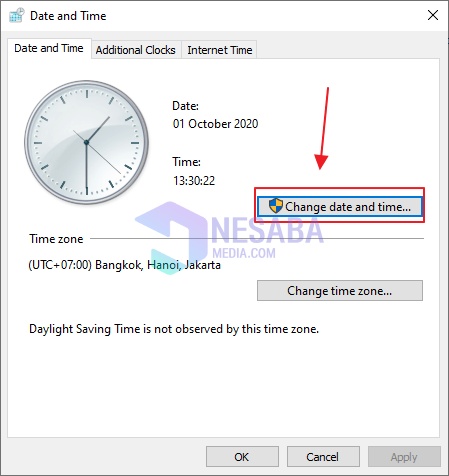 Cara Setting Jam di Laptop Windows 10