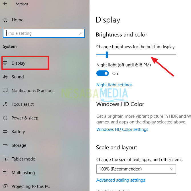 Cara Mengatur Kecerahan Layar Laptop Windows 10