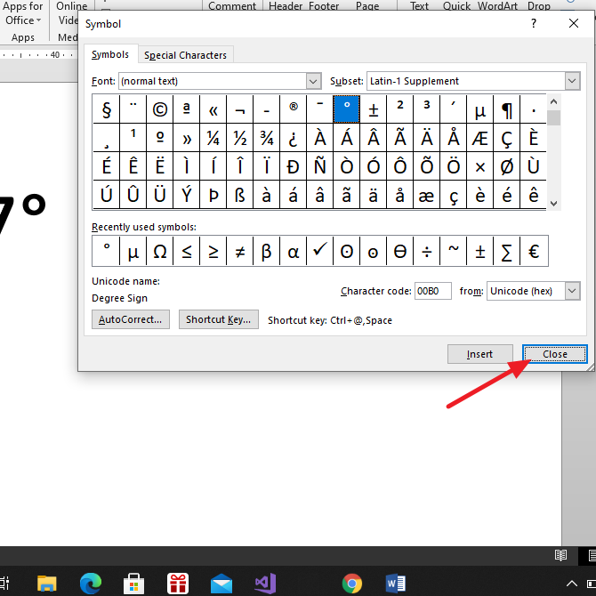 Cara Membuat Simbol Derajat di Word