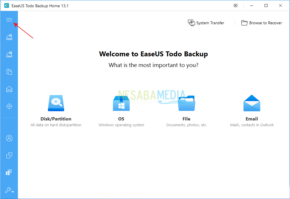 cara cloning windows 10 ke hdd dengan EaseUS Todo Backup