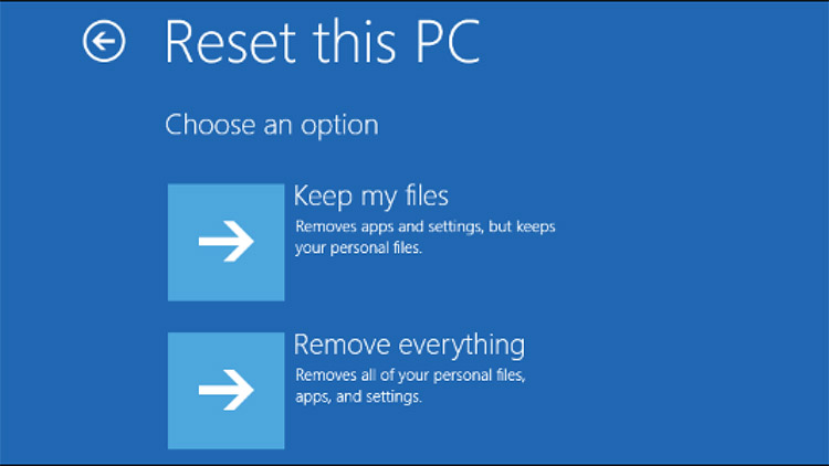 Fitur Reset This PC di Windows 10