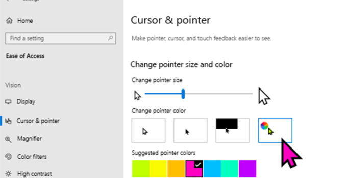 Kursor Mouse Pointer Windows 10