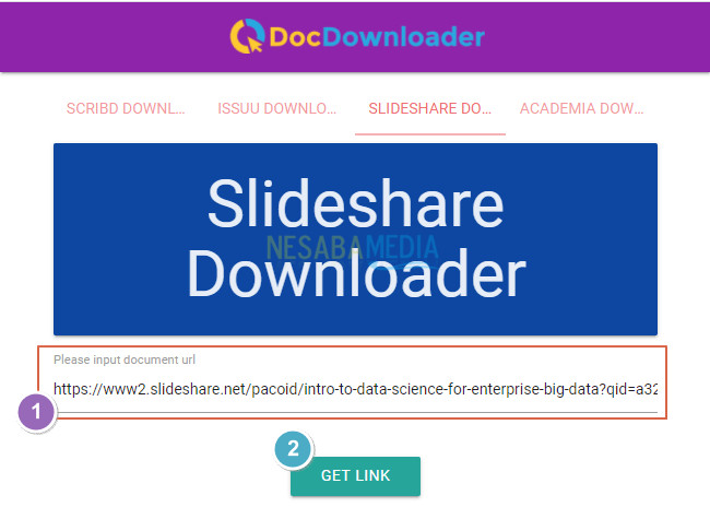 Download Dokumen Slideshare di DocDownloader