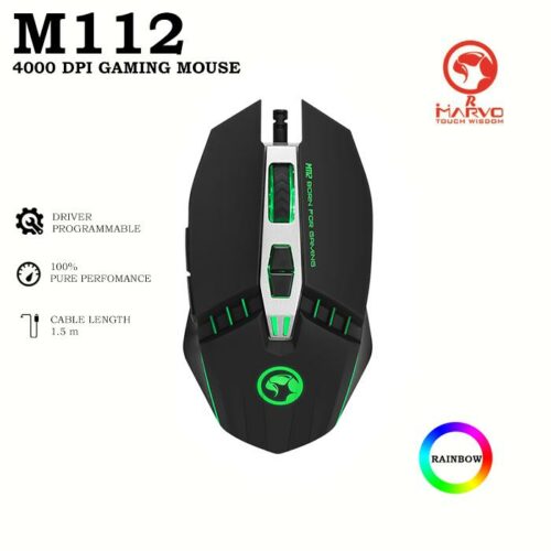 Mouse Marvo M112 RGB LED Macro System