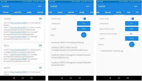 Aplikasi Web Server untuk Android