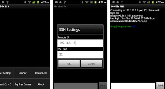 Mobile SSH adalah Aplikasi SSH Client untuk Android