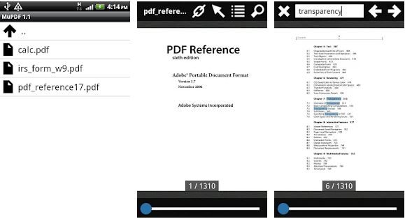 MuPDF adalah Aplikasi Pembaca PDF untuk Android