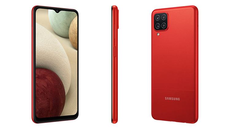 Smartphone Samsung Galaxy A12 Merah
