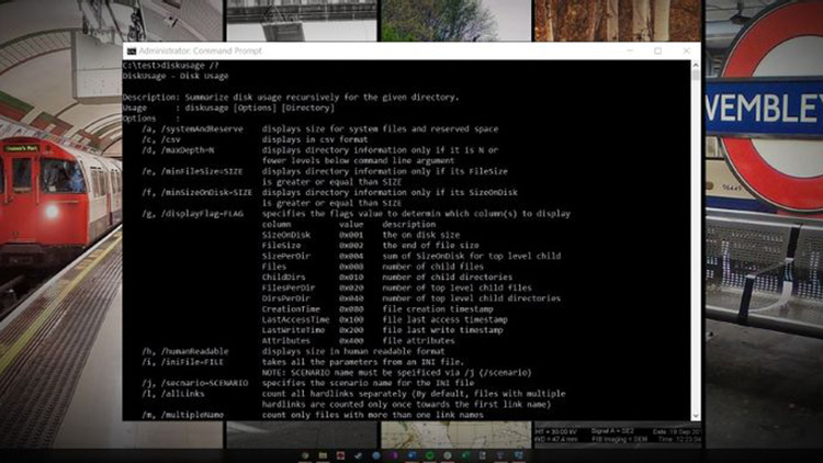 Fitur Disk Usage Analysis di Command Prompt Windows 10