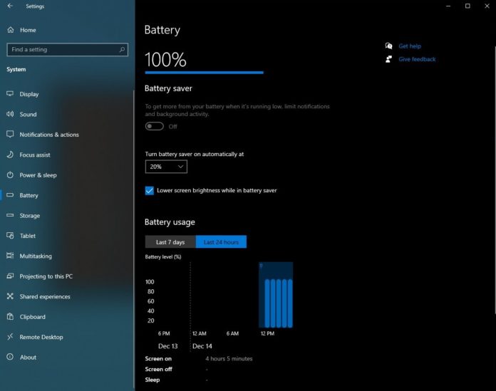Fitur Monitor Baterai di Windows 10