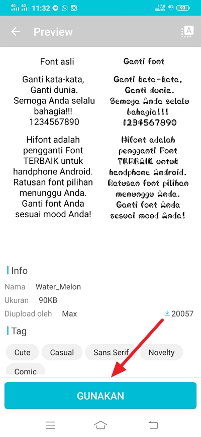 Add or install fonts on Android