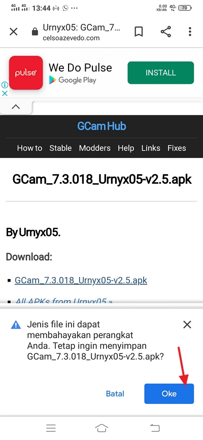 cara install Gcam