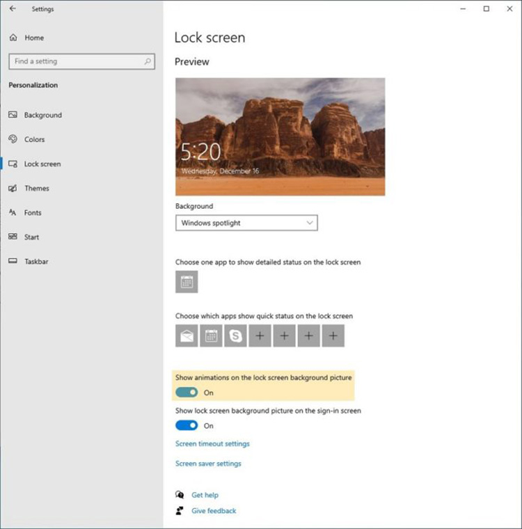 Windows 10 Parallax Lock Screen