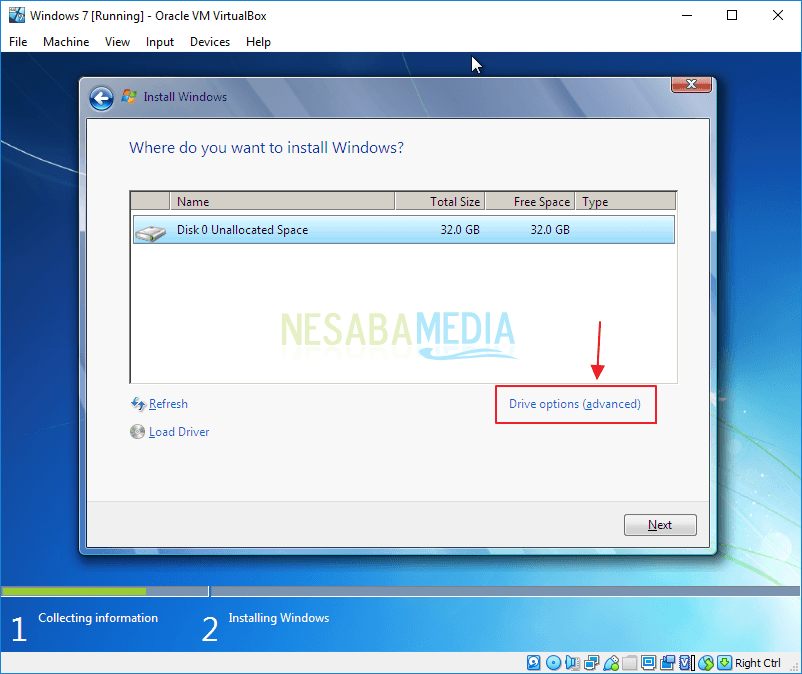 Cara Menginstall Windows 7 di Virtualbox