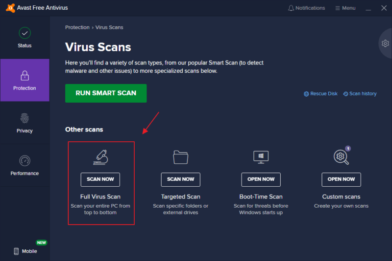  Cara Scanning Virus dengan Avast Antivirus