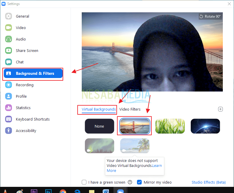 Cara mengganti background zoom di laptop yang tidak support - 5 Langkah ...