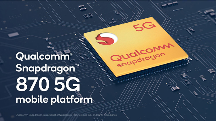 Chipset Qualcomm Snapdragon 870 5G