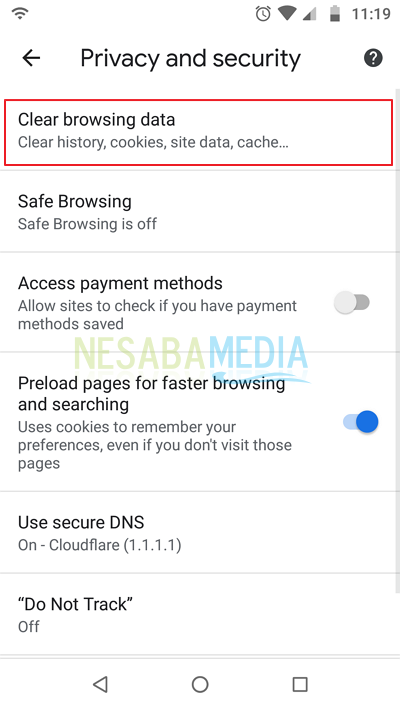 Notifikasi Iklan Chrome di Android 5