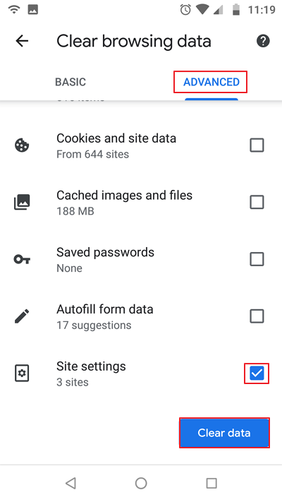 Notifikasi Iklan Chrome di Android 6